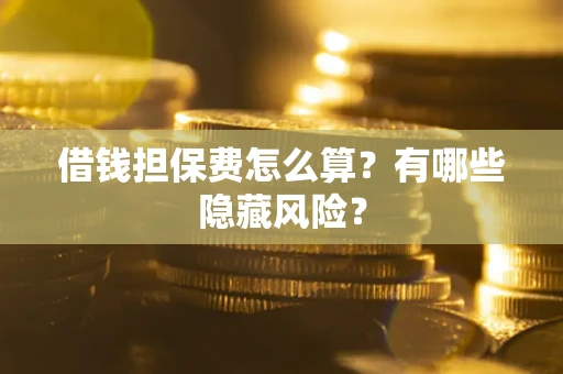 北京借钱担保费怎么算？有哪些隐藏风险？
