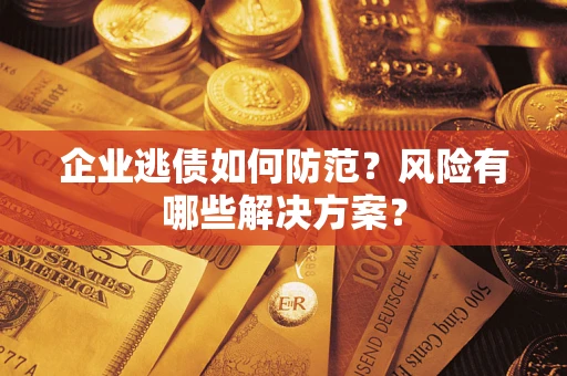 北京企业逃债如何防范？风险有哪些解决方案？