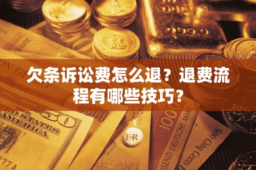 北京欠条诉讼费怎么退？退费流程有哪些技巧？