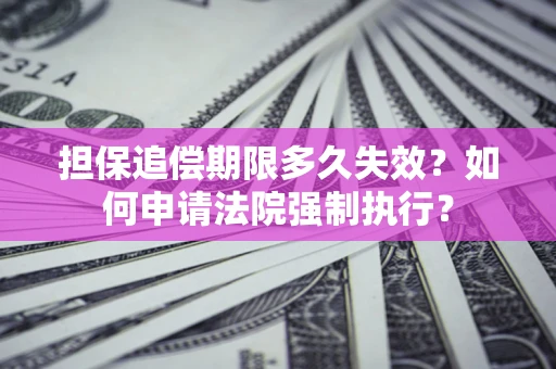 北京担保追偿期限多久失效？如何申请法院强制执行？