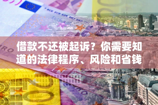 北京借款不还被起诉？你需要知道的法律程序、风险和省钱技巧